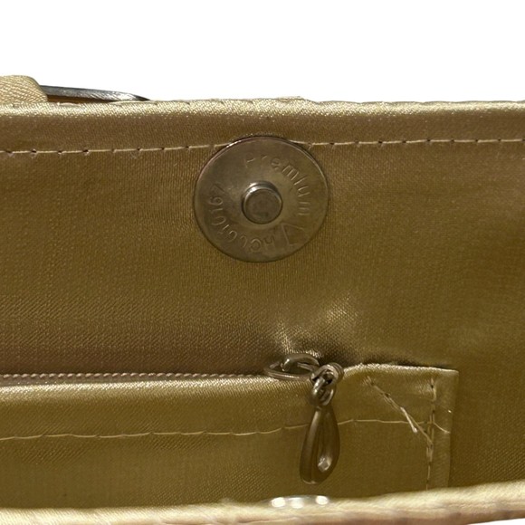 Vintage Mad Bags Mother of Pearl Tile Purse Handmade Faux Tortoise Shell Handles - Picture 7 of 7